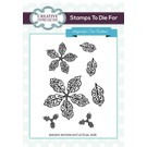 STEMPEL / STAMP: GUMMI / RUBBER Rubber stamp: Filigree Poinsettia