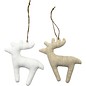 BASTELSETS / CRAFT KITS Fabric figures, size 11x11.5 cm, thickness: 2 cm, reindeer