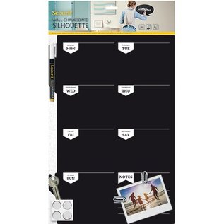 BASTELSETS / CRAFT KITS Un grand Chalkboard créatif planification hebdomadaire, taille: 30 x 45 cm!