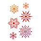 Dutch DooBaDoo Universal template A4, snowflakes