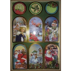 STICKER / AUTOCOLLANT Sticker sheet with great Christmas pictures!