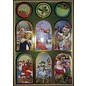 STICKER / AUTOCOLLANT Sticker sheet with great Christmas pictures!