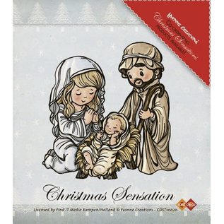 Yvonne Creations Transparent Stamp: Jesus Maria og Josef