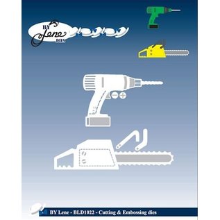 JEANINES ART  Estampage et gaufrage outils de modèle: scie à chaîne et forage