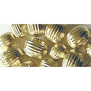Schmuck Gestalten / Jewellery art Smykkekunst riller perler, guld, 8mm