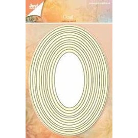 Joy!Crafts / Jeanine´s Art, Hobby Solutions Dies /  Skjæring og preging SET, oval, 12 SET!