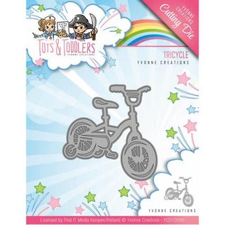 Yvonne Creations Cutting and embossing Dies: Children's bike, size approx 5.1 x 5.1 cm