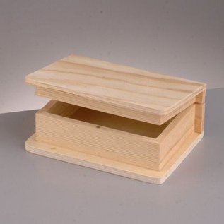 Holz, MDF, Pappe, Objekten zum Dekorieren Buchbox Holz zum Dekorieren,  2 Größen in Auswahl
