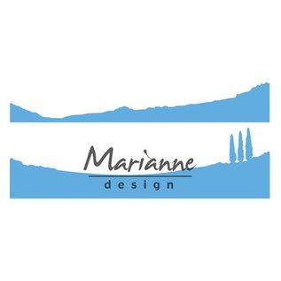 Marianne Design Corte y estampado de plantillas: Horizon: cipreses