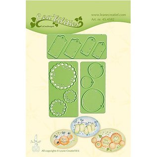 Leane Creatief - Lea'bilities und By Lene cutting and embossing templates: Little Banners & Labels