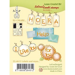 Leane Creatief - Lea'bilities und By Lene Transparent stempel, Etiketter og mer