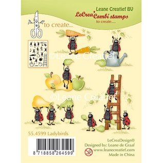 Leane Creatief - Lea'bilities und By Lene Transparent stempel, Ladybugs