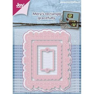 Joy!Crafts / Jeanine´s Art, Hobby Solutions Dies /  plantillas de corte y relieve: rectángulo de Mery con gracia