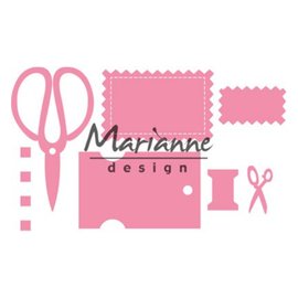 Marianne Design corte y estampado de plantillas: las fechas de artesanía de Eline