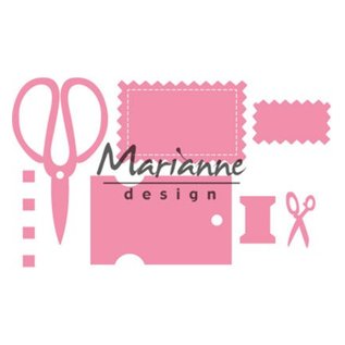 Marianne Design corte y estampado de plantillas: las fechas de artesanía de Eline