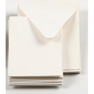 KARTEN und Zubehör / Cards 5 mini cards + 5 envelopes in offwhite, card size 7.5x10.5 cm