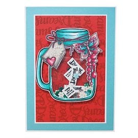 CREATIVE EXPRESSIONS und COUTURE CREATIONS A5 Transparant Stempel: Jar of Dreams