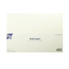KARTEN und Zubehör / Cards carta kraft, bianco, 20 fogli / 300g, A5 / 21x14,8cm