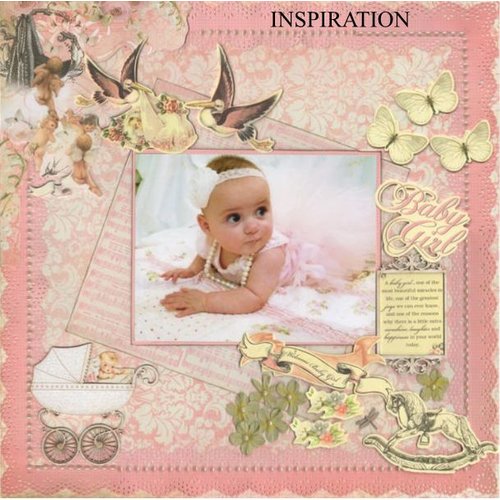 Kaisercraft und K&Company Chipboards Motiven: Baby Mädchen Kaisercraft und K&Company Chipboards Motiven: Baby Mädchen