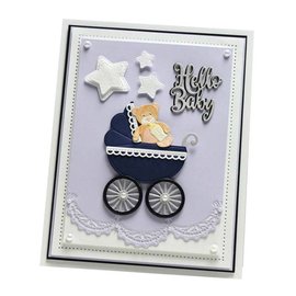 CREATIVE EXPRESSIONS und COUTURE CREATIONS Snij- en embossing Sjablonen: Baby