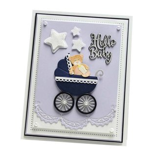 CREATIVE EXPRESSIONS und COUTURE CREATIONS cutting and embossing Stencils: Baby