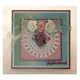 Joy!Crafts / Jeanine´s Art, Hobby Solutions Dies /  Plantilla de corte y estampado: hoja de frambuesa