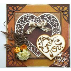 Joy!Crafts / Jeanine´s Art, Hobby Solutions Dies /  Plantilla de corte y estampado: corazones