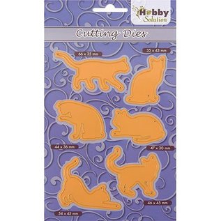 Marianne Design coupe et gaufrage modèle: 6 Pussycats