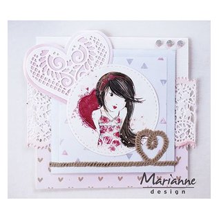 Marianne Design plantilla de corte y estampado: borde de encaje de filigrana