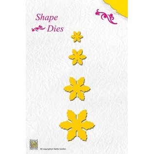 Nellie Snellen cutting and embossing templates: flowers, different size