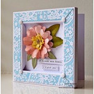 Objekten zum Dekorieren / objects for decorating 3D Shadowbox, frame embossed with roses!