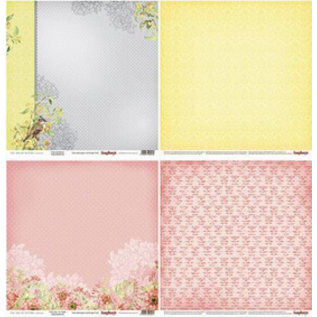 Designer Papier Scrapbooking: 30,5 x 30,5 cm Papier papier Designer, 15,5 x 15,5 cm, L'art de la nature