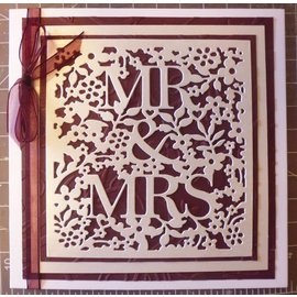 Docrafts / X-Cut Découpage et gaufrage Stencils: Mr et Mrs