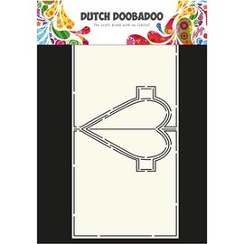 Dutch DooBaDoo A4 plast maske: Kort Art Hjerte Pop Up