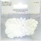 BLUMEN (MINI) UND ACCESOIRES Simply Creative Paper Blossoms - White