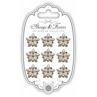 Embellishments / Verzierungen Fascino a grappolo di stelle di perle del consorzio artigianale
