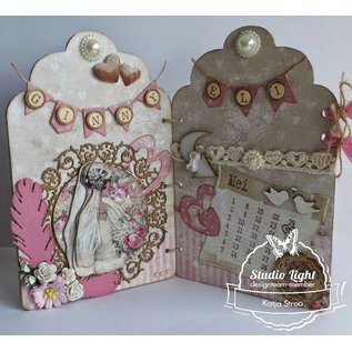 Vintage, Nostalgia und Shabby Shic A4 Gestantzte bue, Shabby Chic