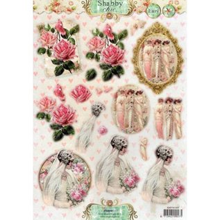 Vintage, Nostalgia und Shabby Shic A4 Gestantzte Bogen, Shabby Chic