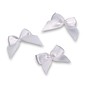 Embellishments / Verzierungen bows, white, 3cm, 10 pieces