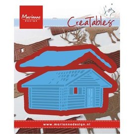 Marianne Design cutting and embossing template: Tiny's Log cabin