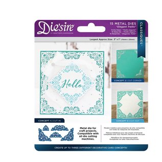 Die'sire Taglio e goffratura stencil: Classiques Corner, Elegant Trellis