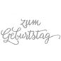 Spellbinders und Rayher Punching and embossing stencils, german text: Birthday