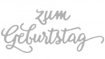 Spellbinders Und Rayher lio E Goffratura Stencil Testo In Tedesco Buon Compleanno Hobby Crafts24 Eu Italia