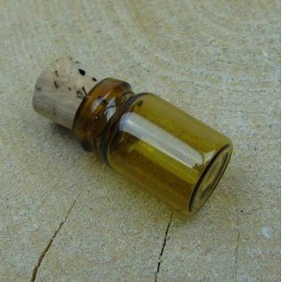 Embellishments / Verzierungen 3 mini glass bottles, 18 x 10 mm