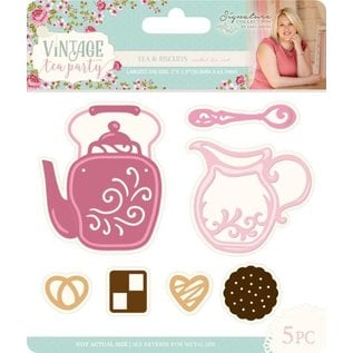 Crafter's Companion Cutting and embossing template: Vintage Tea Party