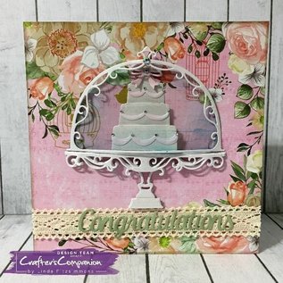 Crafter's Companion Cutting en embossing sjabloon: Vintage Tea Party, zoete