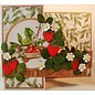 Transparent stamp: harvest strawberries