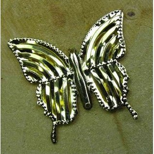Embellishments / Verzierungen Adornos, tres mariposas, alrededor de 40 mm