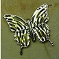 Embellishments / Verzierungen Adornos, tres mariposas, alrededor de 40 mm