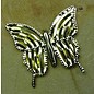 Embellishments / Verzierungen Pynt, tre sommerfugler, ca 40 mm